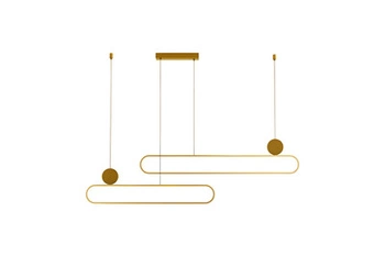 Nowoczesna lampa wisząca NICODEMO V2 PENDANT 3000K 3-STEP DIMM Złoty (AZ5780) - Azzardo