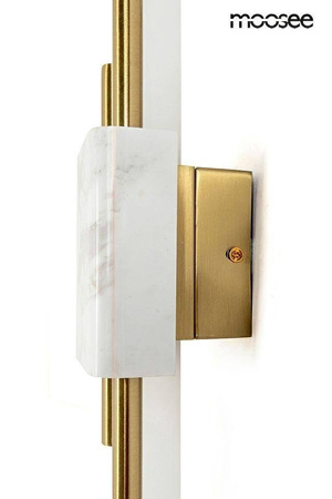 MOOSEE lampa ścienna EVANS biała / złota (MSE010100282) - Moosee