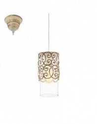 Lampa wisząca CARDIGAN złoto/chrom (49201 - Eglo) - żyrandol