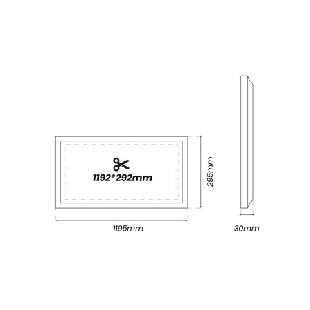 Panel Led 40W 4000K Backlit 120x30 (EKP0574) - Eko-Light