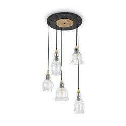Lampa wisząca GRETEL SP5 kol. czarny (103174) Ideal Lux - żyrandol