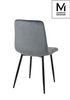 MODESTO krzesło CARLO ciemny szary - welur, metal (J-06.GREY) - Modesto Design
