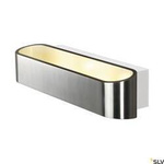 ASSO 300, lampa ścienna, LED, 3000K, owalna, aluminium szczotkowa/biała, D/S/W 30/9,5/7 cm (151275) - SLV