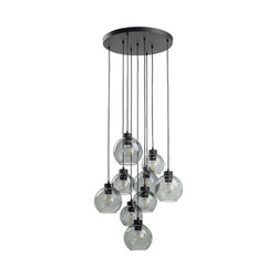 Lampa wisząca CUBUS GRAPHITE 9 KOŁO (10208) - TK Lighting