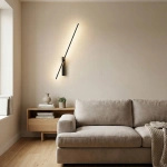 Minimalistyczny kinkiet CASTOR WALL 90 CCT SWITCH BK (AZ7089) Azzardo