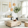 PENDANT LAMP NATURAL BRAIDED WHEAT 1XE27 (22166 Zambelis) - Zambelis