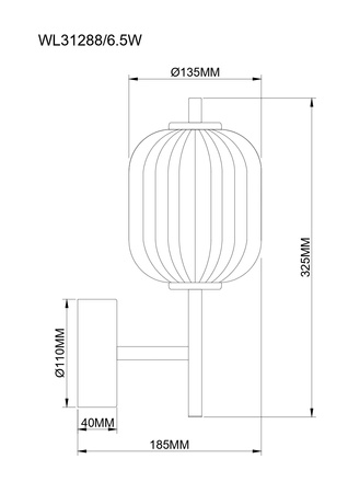 AKARI KINKIET ZŁOTY/GOLD (WL31288/6.5W) - Zuma Line