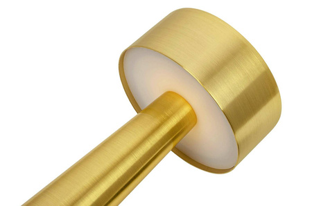 Lampa biurkowa LEE złota - wbudowana bateria, LED (LEE.GOLD) - King Home