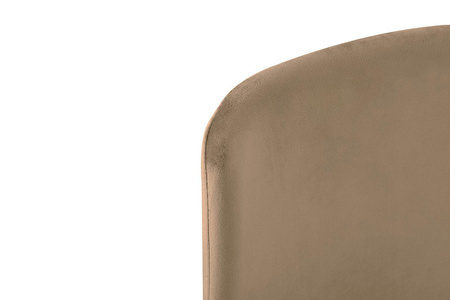 Krzesło DIEGO khaki / beżowe - welur,     podstawa czarno złota (KH1201100122.32) - King Home