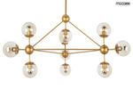 MOOSEE lampa wisząca ASTRIFERO 10 złota / bursztynowa (MSE010100182) - Moosee
