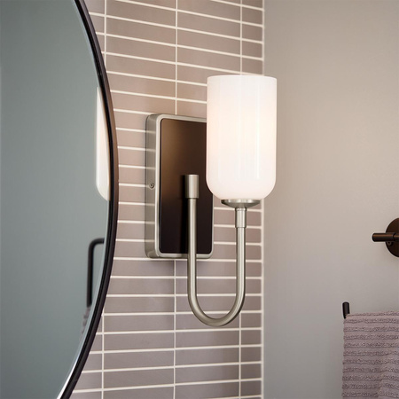 Elegancki kinkiet Solia Szczotkowany nikiel (KL-SOLIA-1W-BNB) - Elstead Lighting