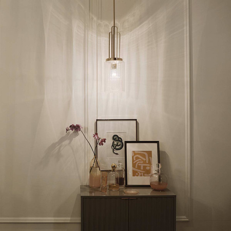 Lampa wisząca Kimrose - 1 źródło światła - Polerowany nikiel (QN-KIMROSE-MP-PN) - Quintiesse
