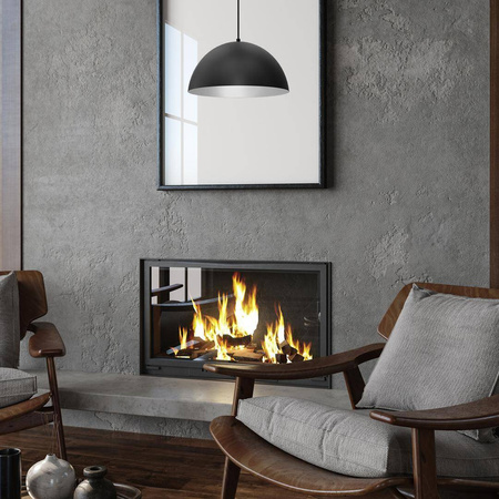 Lampa wisząca BETA BLACK/WHITE Ø 35 cm (MLP8954) - Milagro