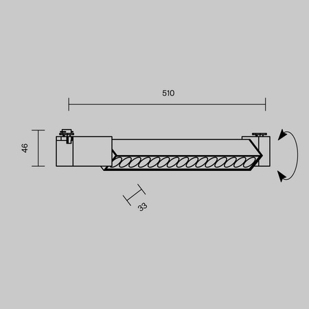 Oprawa do systemu szynowego Points Rot (TR010-1-22W4K-M-B-DE) - Maytoni