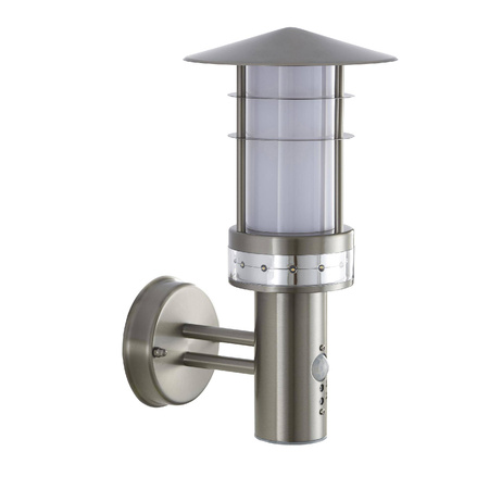 Kinkiet Pagoda PIR 1lt wall IP44 9.2W & 0.05W (13924) - Saxby