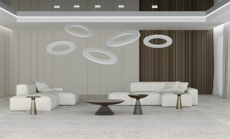 NEXO Z3 - lampa zwieszana pozioma - Zielona szałwia - średnica 50 cm - 4000K (5228) - ANTIGO