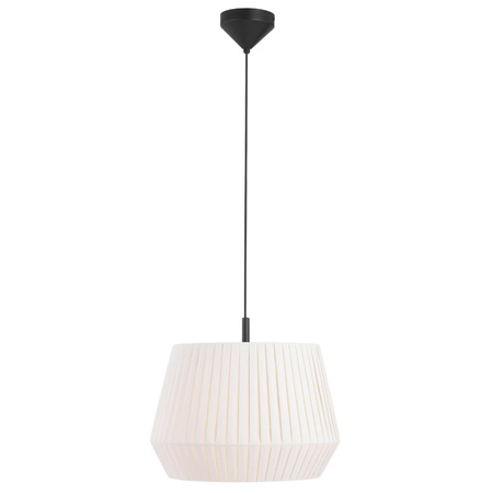 Lampa wisząca z bawełnianym abażurem DICTE Nordlux E27 60W Tekstylia Biały