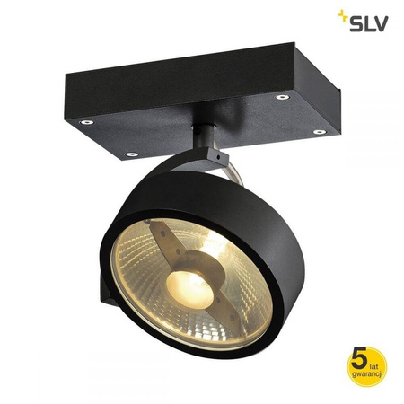 KALU 1 QPAR111, ścienna/sufitowa, czarna, max. 75W
