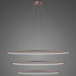 Lampa wisząca Ledowe Okręgi No.3 Φ150 cm in 4k różowe złoto Altavola Design (LA075/P_150_in_4k_rose_gold) - ALTAVOLA DESIGN