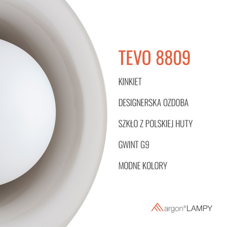 Szklany kinkiet TEVO (8809) - Argon