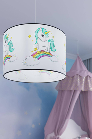 Lampa wisząca do pokoju dziecka bajkowy wzór JEDNOROŻEC 30 (SL.1412) - Sollux Lighting