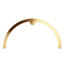 Kinkiet TRIO ARC szczotkowane złoto IP44 (W0336) - MAXLIGHT