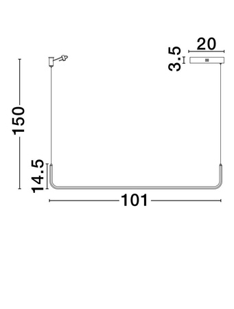 Lampa wisząca wewnętrzna PIURA (LE44815) - Luces Exclusivas