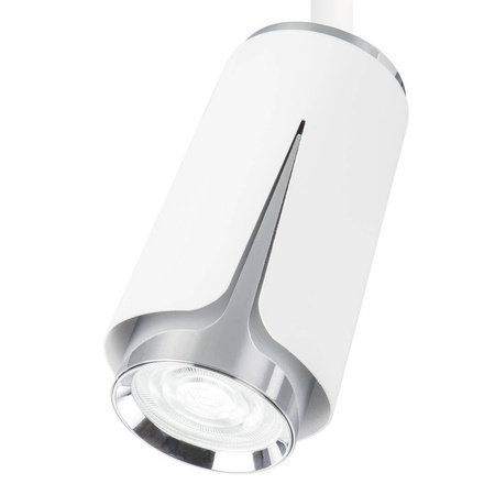 FLOWER WHITE CHROME TRACK 1xGU10 (ML0271) - Milagro
