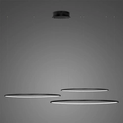 Lampa wisząca Ledowe Okręgi No.3 80cm 3k czarna Dali (LA075/CO3_80_in_3k_black_Dali) - ALTAVOLA DESIGN