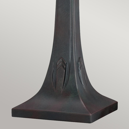 Lampa na stół w stylu Tiffany - Lampa stołowa Navajo Brązowy  (QZ-NAVAJO-TL-VB) - Elstead Lighting
