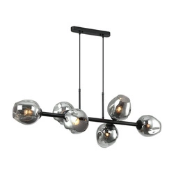 Lampa Wisząca Borgo (PND-30843-6 BK+SG) - Italux