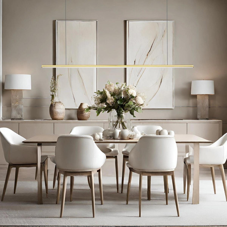 Lampa wisząca Linea No.1B 120cm 4k złota (LA089/P2_120_4k_gold) - ALTAVOLA DESIGN