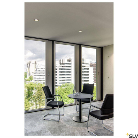 NUMINOS® DL L, wewnętrzna oprawa sufitowa wpuszczana LED, biała/biała, 3000 K 40° (1003953) - SLV