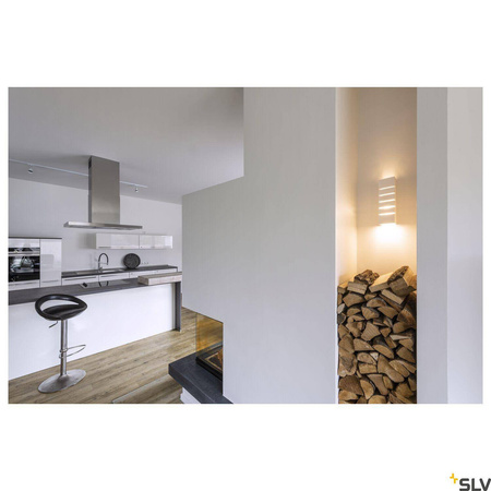 PLASTRA, lampa ścienna, kwadratowa, 100 Slot, biały gips, E14, maks. 40 W (148010) - SLV