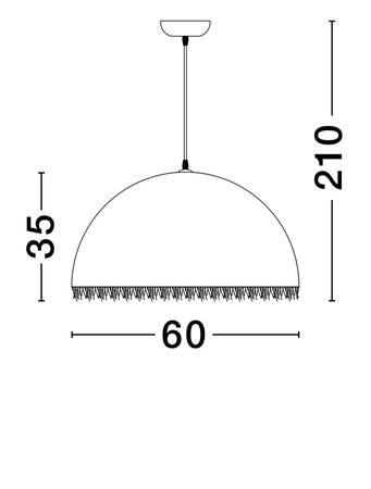 Lampa wisząca wewnętrzna MIZQUE (LE44749) - Luces Exclusivas