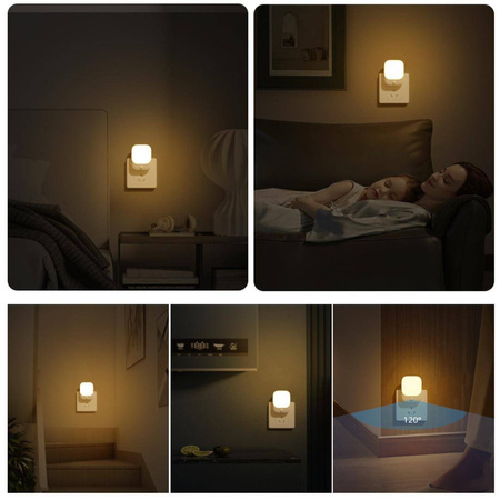 Lampka Wtykowa Pati 2700K + PIR (EKW1440) - Eko-Light
