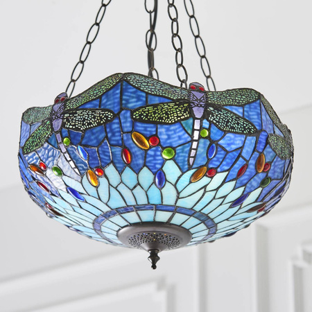 Lampa Wisząca Dragonfly blue (64075) Tiffany