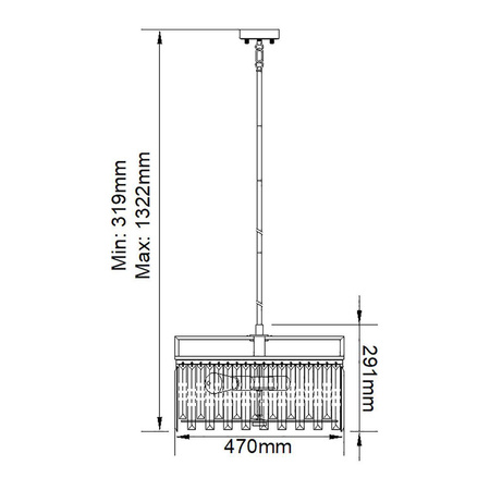 Żyrandol Aries (ARIES-4P-L) - Elstead Lighting