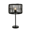 E27 MAX 40W RATTAN &IRON MATERIAL  BLACK  ON OFF SWITCH (20238 Zambelis) - Zambelis