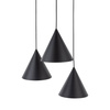 CONO BLACK LAMPA WISZĄCA 3 KOŁO S (10067) - TK Lighting