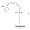 Lampa stołowa ENIGMA złota (T0054) - MAXLIGHT