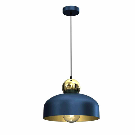 Lampa Wisząca HARALD GOLD/NAVY BLUE 1xE27 (MLP7695) - Milagro