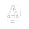 Lampa wisząca HOOP GOLD 51W LED (ML1546) - Milagro