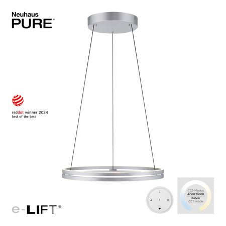 PURE E-LOOP LAMPA WISZĄCA ALUMINIUM (2551-95) - Paul Neuhaus