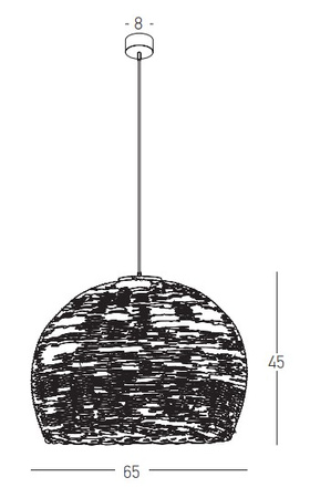 PENDANT LAMP BAMBOO 1XE27 (22172 Zambelis) - Zambelis