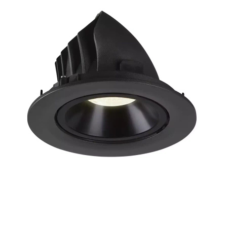NUMINOS® GIMBLE L, oprawa sufitowa wpuszczana czarna, 2700 K 55° (1005981) - SLV