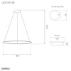 Lampa wisząca Ledowe Okręgi No.1 Φ80 cm in 4k biała Altavola Design (LA073/P_80_in_4k_white) - ALTAVOLA DESIGN