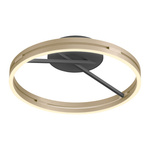 PURE LOOP LAMPA SUFITOWA CZARNY/MATOWY MOSIĄDZ (6552-68) - Paul Neuhaus