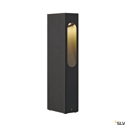 Nowoczesny słupek ogrodowy SLOTBOX 40, lampa stojąca outdoor, LED, 3000K, IP44, kwadratowa, antracytowa, D/S/W 12/7/ 40, 4W (232135) - SLV