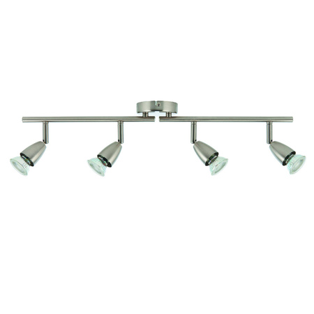 Lampa sufitowa Amalfi 4lt bar satin nickel 35W (60995) - Saxby